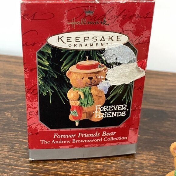 Hallmark Keepsake Forever Friends Bear 1998 Ornament Multicolor - Picture 5 of 6